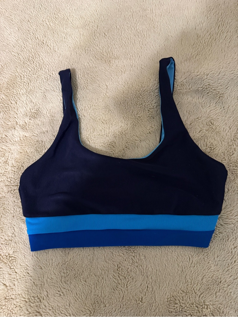 Beach Riot Mackenzie Top Marine Colorblock NWOT - Picture 3 of 5